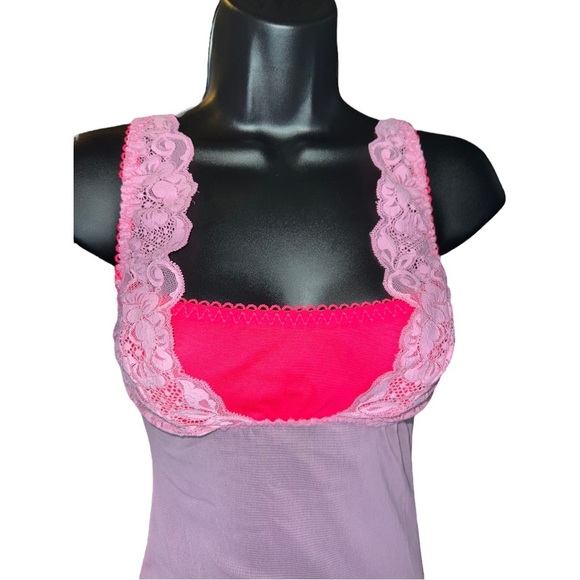 We Are Hah Mesh Bodysuit, Pink, Size S - Picture 3 of 7